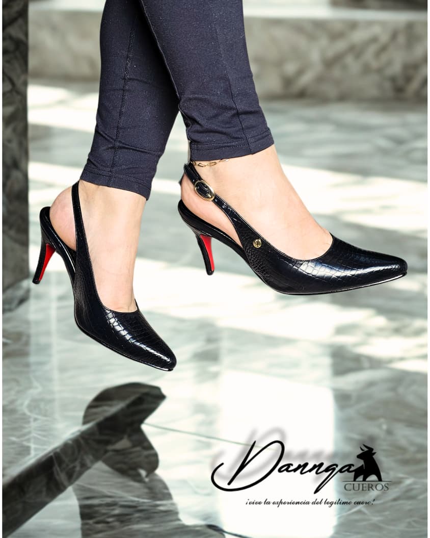 Calzado Ejecutivo Negro Cocodrilo 1000